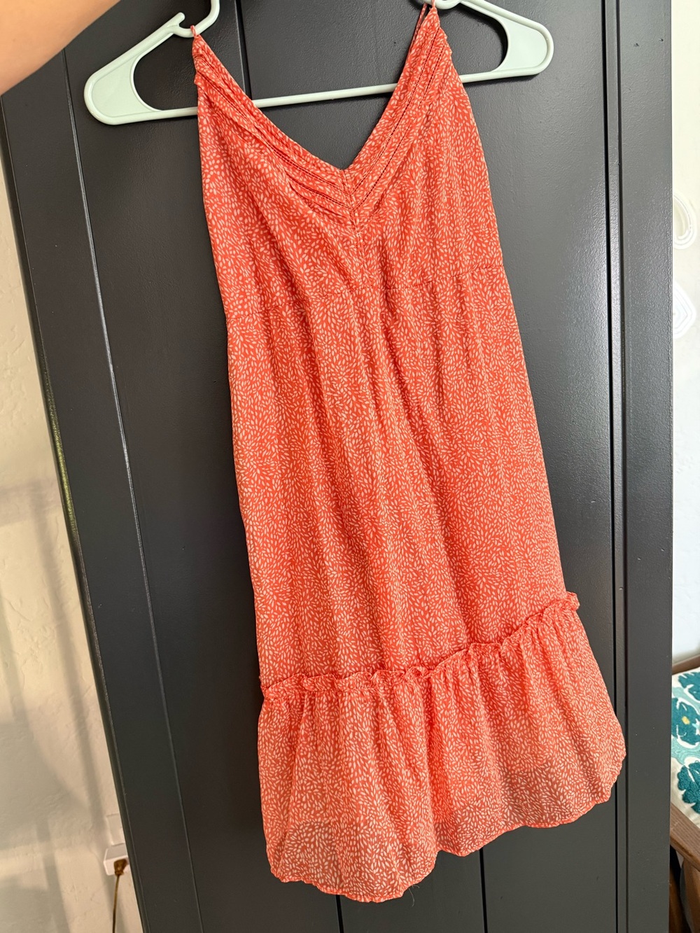 Abercrombie & Fitch Coral Printed Dress